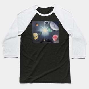 Space solar system Baseball T-Shirt